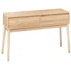 Image de Console 2 tiroirs effet chêne naturel Abana - 5five