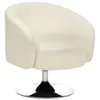 Image de Fauteuil Edith en bouclette H73cm blanc - Atmosphera Créateur dintérieur