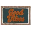 Image de Tapis en coton Vintage 60x90cm bleu canard - Atmosphera Créateur dintérieur