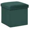 Image de Pouf pliant Tess 38x38cm vert cèdre - Atmosphera Créateur dintérieur