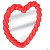 Image de Miroir torsadé coeur Twist rouge h40cm - Atmosphera createur dinterieur