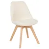 Image de Chaise Baya pieds hêtre bouclette blanc - Atmosphera createur dinterieur