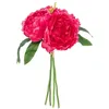 Image de Bouquet de 4 pivoines artificielles Bely rose H31cm - Atmosphera createur dinterieur