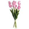 Image de Bouquet 10 tulipes artificielles Satis orange H48cm - Atmosphera createur dinterieur