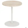 Image de Table dappoint Celen travertin blanc 40x45cm - Atmosphera createur dinterieur
