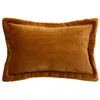 Image de Coussin flanelle Cuddly beige lin 30x50cm - Atmosphera createur dinterieur
