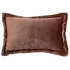Image de Coussin flanelle Cuddly marron 38x58cm - Atmosphera createur dinterieur