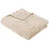 Image de Plaid flanelle Roy beige 125x150cm - Atmosphera Créateur dintérieur