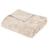 Image de Plaid flanelle Roy beige 180x230cm - Atmosphera Créateur dintérieur