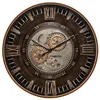 Image de Horloge mécanique Yoni métal marron D59cm - Atmosphera Créateur dintérieur