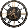 Image de Horloge mécanique Clark métal noir D110cm - Atmosphera Créateur dintérieur