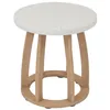 Image de Table d appoint de jardin ronde Lemindo 50 x 53cm en eucalyptus - Hespéride