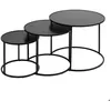 Image de Lot de 3 tables dappoint Noan noir L54/45/35cm - Atmosphera createur dinterieur