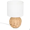 Image de Lampe à poser boule Sand jacinthe beige H37cm - Atmosphera createur dinterieur