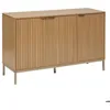 Image de Buffet Tasso 3 portes L120cm effet bois naturel - 5 five simply smart