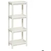 Image de Étagère 4 niveaux en plastique blanc - 5 five simply smart