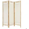 Image de Paravent Kalel bambou blanc 170x1355x3cm - Atmosphera Créateur dintérieur