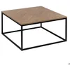 Image de Table basse Chevrons effet bois et noir 80x80cm - 5 five simply smart