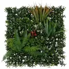 Image de Carré végétal tropical Izy vert 50x50cm - Atmosphera Créateur dintérieur