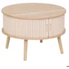 Image de Table basse 2 portes Nysos beige 60x60x407cm - Atmosphera Créateur dintérieur