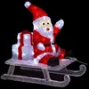 Image de Forme acrylique père Noël sur luge lumineuse 60 LED H.485cm extérieur - Feeric Lights & Christmas