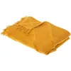 Image de Jeté de lit Inca coton tufté jaune moutarde 130x180cm - Atmosphera Créateur dintérieur