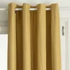 Image de Rideau occultant Lua jaune moutarde 140x260cm - Atmosphera Créateur dintérieur