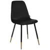 Image de Chaise Tyka velours noir - Atmosphera Créateur dintérieur