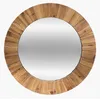 Image de Miroir rond Pamela en bois 83 cm - Atmosphera Créateur dIntérieur