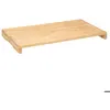 Image de 5five - Cache plaque 52x28 cm en Bambou 2-en-1. Planche à découper en Bois et Protège Plaque - Compatible Toutes plaques