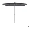 Image de Parasol droit rectangulaire Loompa ardoise 3x2m en aluminium - Hespéride