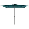 Image de Parasol droit rectangulaire Loompa bleu canard 3x2m en aluminium - Hespéride