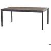 Image de Table de jardin extensible 10 places aluminium traité époxy EVASION seigle et graphite - Hespéride
