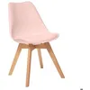 Image de Chaise Baya pieds hêtre rose - Atmosphera Créateur dintérieur