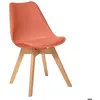 Image de Chaise Baya pieds hêtre rose terracotta - Atmosphera Créateur dintérieur
