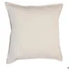 Image de Coussin LILOU coton blanc ivoire 45x45cm - Atmosphera createur dinterieur