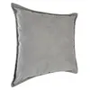 Image de Coussin LILOU coton gris souris 45x45cm - Atmosphera createur dinterieur