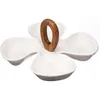 Image de Plat apéritif - Secret de Gourmet - 28cm - Porcelaine - Poignée en bambou - 1kg