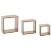 Image de 3 petites étagères murales Fixy cube effet chêne - 5five