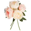 Image de Bouquet de 4 pivoines articielles rose H30cm - Atmosphera createur dinterieur