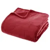 Image de Plaid flanelle rouge 180x230cm - Atmosphera Créateur dintérieur