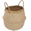 Image de Panier Seagrass Pli motif - Blanc