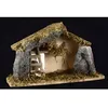 Image de Crèche de Noël Mousse & Pierres 30cm Multicolore