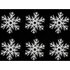Image de Suspension Polyfoam Flocon Paillettes 20 cm x 6 - Feeric Lights & Christmas