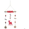Image de Suspension Bois Mobile Noël 38 cm - Feeric lights & christmas