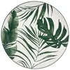 Image de Lot de 6 Assiettes Plates Palme 26cm Vert