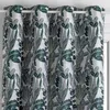 Image de Rideau Bejuco motifs jacquard vert cèdre 140x260cm - Atmosphera Créateur dintérieur