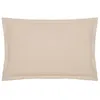 Image de Taie doreiller Carina coton beige 50x70cm - Atmosphera Créateur dintérieur