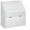 Image de Bibliothèque enfant à roulettes blanc H70cm - Atmosphera Créateur dintérieur