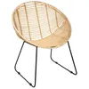 Image de Fauteuil Laora métal rotin - Atmosphera createur dinterieur